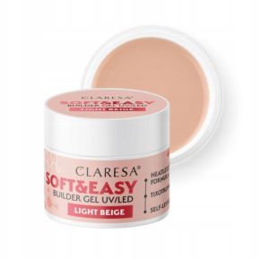 Claresa Soft&Easy Builder Gel Light Beige 45g żel budujący samopoziomujący do paznokci