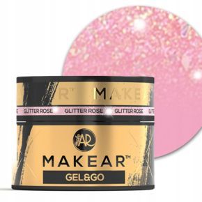 Makear Gel&Go GG23 Glitter Rose 15ml budujący żel do paznokci