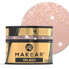 Makear Gel&Go GG26 Glitter Nude 15ml budujący żel do paznokci