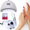 Profesjonalny zestaw urządzeń do stylizacji paznokci: lampa UV/LED + frezarka do manicure i pedicure - 1