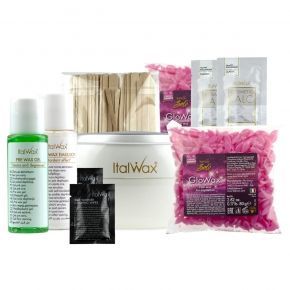 ItalWax Solo GloWax zestaw do depilacji twarzy z woskiem twardym