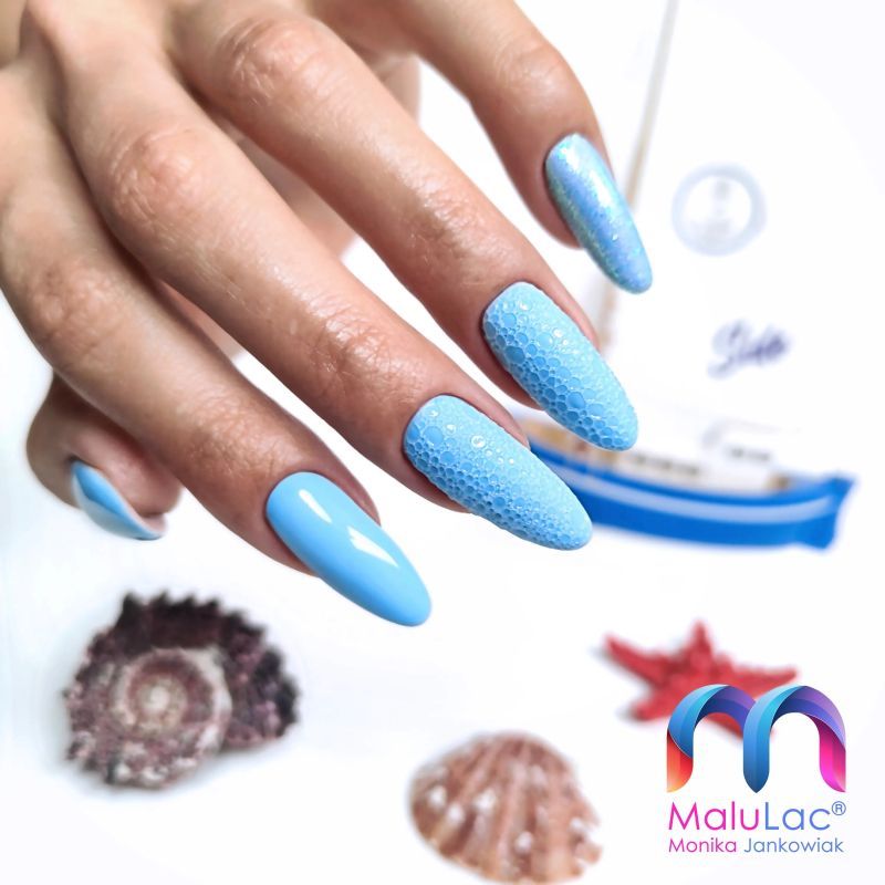 Blue Bubble Nails z MaluLac