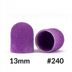 10x Kapturek ścierny pedicure Fabric PODO AlleMed 13mm gradacja 240 fiolet