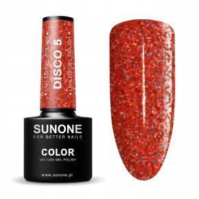 Sunone Disco 5 brokatowy lakier hybrydowy 5ml