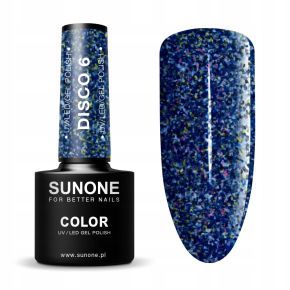 Sunone Disco 6 brokatowy lakier hybrydowy 5ml