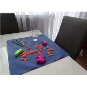Podkład higieniczny podfoliowany granatowy 30cm 20mb