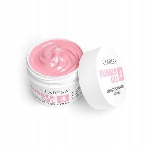 Claresa Rubber Gel 4 budujący żel do przedłużania paznokci średni malinowy róż 12g
