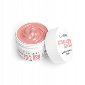 Claresa Rubber Gel 6 budujący żel do przedłużania paznokci średni ciepły róż z domieszką beżu 12g