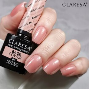 Claresa Base Power 06 (ciemny cover) - bezkwasowa baza budująca do paznokci 5ml