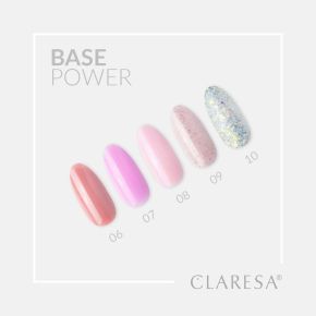 Claresa Base Power 07 (cukierkowy róż) - bezkwasowa baza budująca do paznokci 5ml