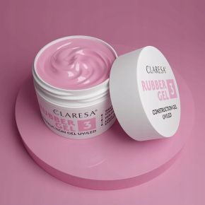 Claresa Rubber Gel 3 budujący żel do przedłużania paznokci średni chłodny róż 45g