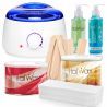 Zestaw do depilacji 2x wosk w puszce (Rose, Honey) + podgrzewacz + 2x preparat + szpatułki + paski - 1