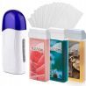 Zestaw do depilacji 3x wosk w rolce (Azulen, Natural, Rose) + podgrzewacz + paski - 1