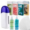 Zestaw do depilacji 4x wosk w rolce (Aloes, Azulen, Natural, Rose) + podgrzewacz + 2x preparat + paski - 2