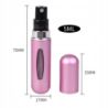 Atomizer do perfum perfumetka z dozownikiem buteleczka 5ml czarna - 3