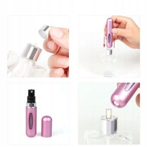 Atomizer do perfum perfumetka z dozownikiem buteleczka 5ml czarna