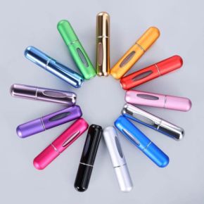 Atomizer do perfum perfumetka z dozownikiem buteleczka 5ml niebieska