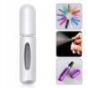 Atomizer do perfum perfumetka z dozownikiem buteleczka 5ml srebrna matowa - 1