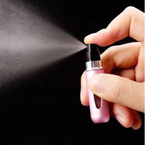 Atomizer do perfum perfumetka z dozownikiem buteleczka 5ml srebrna matowa