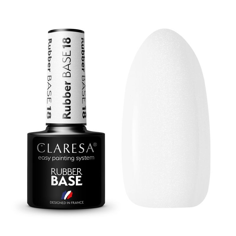 Claresa Baza Rubber 18 kolorowa hybrydowa baza kauczukowa 5g