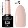 Claresa Baza Rubber 3 kolorowa hybrydowa baza kauczukowa 5g - 1