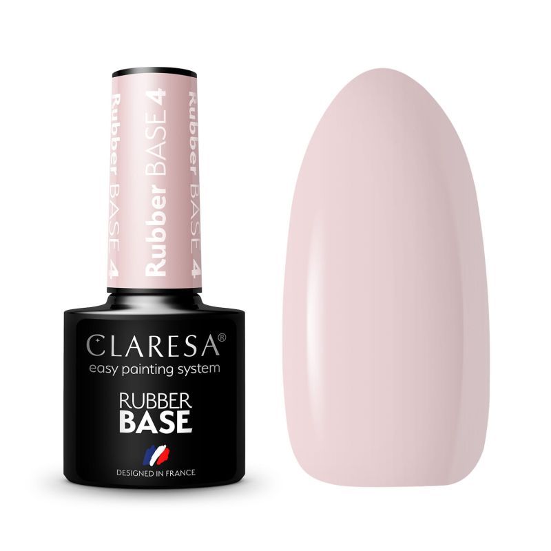 Claresa Baza Rubber 4 kolorowa hybrydowa baza kauczukowa 5g