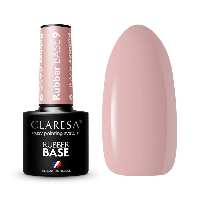 Claresa Baza Rubber 9 kolorowa hybrydowa baza kauczukowa 5g