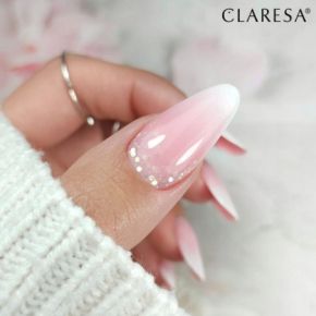 Claresa Rubber Gel 5 budujący żel do przedłużania paznokci średni róż, wpadający w fiolet 45g