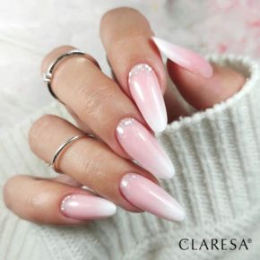 Claresa Rubber Gel 5 budujący żel do przedłużania paznokci średni róż, wpadający w fiolet 45g