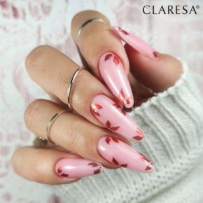 Claresa Rubber Gel 5 budujący żel do przedłużania paznokci średni róż, wpadający w fiolet 45g