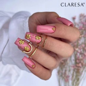 Claresa Rubber Gel 5 budujący żel do przedłużania paznokci średni róż, wpadający w fiolet 45g