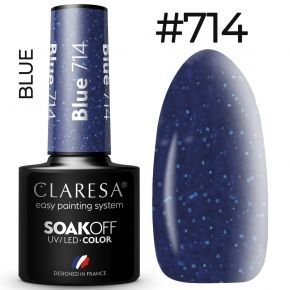 Claresa Blue714 kolorowy lakier hybrydowy 5g