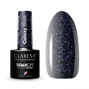 Claresa Galaxy Black kolorowy lakier hybrydowy 5g 5g