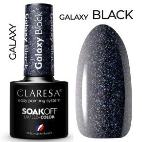 Claresa Galaxy Black kolorowy lakier hybrydowy 5g 5g