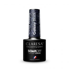 Claresa Galaxy Black kolorowy lakier hybrydowy 5g 5g