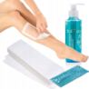 ItalWax Zestaw do depilacji - podgrzewacz (czarny korek) + 2x wosk w rolce 100ml Honey i Aloe + preparat + paski + talk - 6