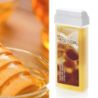 ItalWax Zestaw do depilacji - podgrzewacz (niebieski korek) + 2x wosk w rolce 100ml Honey i Aloe + preparat + paski + talk - 3