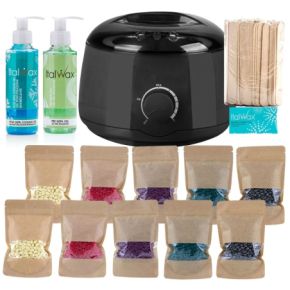 ItalWax Zestaw do depilacji - podgrzewacz 100W + 10x wosk twardy 100g + preparaty + szpatułki + talk
