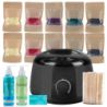 ItalWax Zestaw do depilacji - podgrzewacz 100W + 10x wosk twardy 100g + preparaty + szpatułki + talk - 2