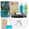 ItalWax Zestaw do depilacji - podgrzewacz 100W + 2x wosk twardy 500g + preparaty + szpatułki + talk - 1