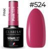 Claresa Pink 524 kolorowy lakier hybrydowy 5g - 1