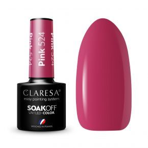 Claresa Pink 524 kolorowy lakier hybrydowy 5g