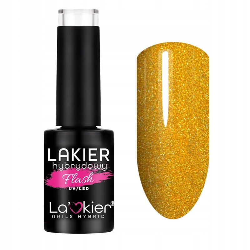 La'kier Shine Burst Flash Neon 2 neonowy lakier hybrydowy z efektem flash 5g