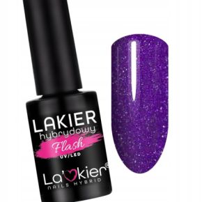 La'kier Shine Burst Flash Neon 4 neonowy lakier hybrydowy z efektem flash 5g