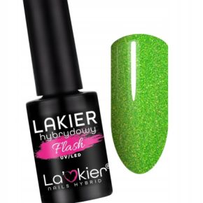 La'kier Shine Burst Flash Neon 8 neonowy lakier hybrydowy z efektem flash 5g