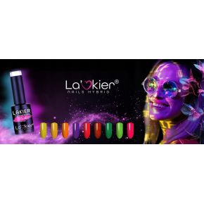 La'kier Zestaw Shine Burst Flash Neon neonowe lakiery hybrydowe z efektem flash 9 sztuk cała kolekcja