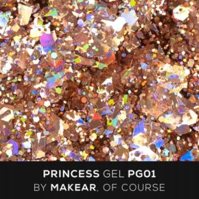 Makear Żel do zdobień paznokci Princess Gel Gold PG01 5ml