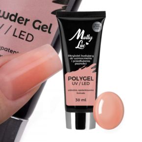 Molly Lac Akrylożel do paznokci budujący Poly Gel Pudding 30ml Hema free