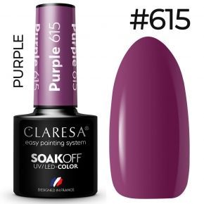 Claresa Purple 615 kolorowy lakier hybrydowy 5g