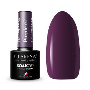 Claresa Purple 621 kolorowy lakier hybrydowy 5g
